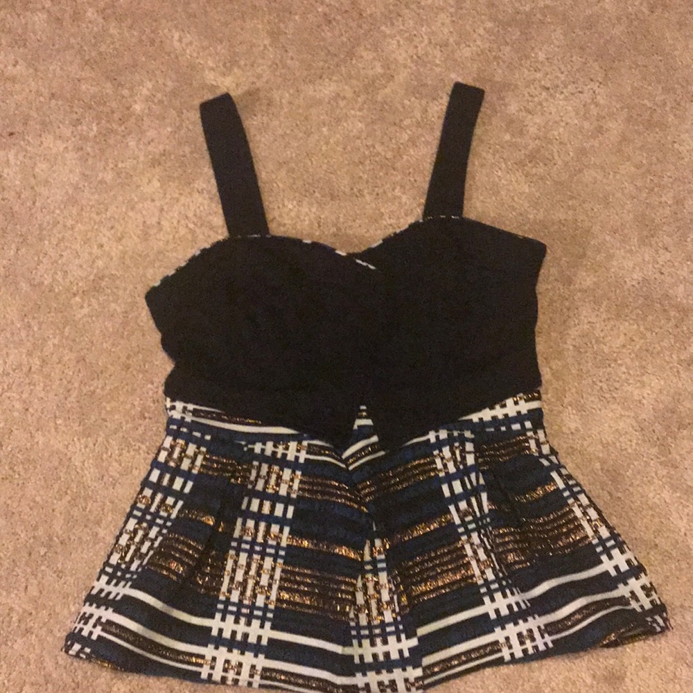 Anthropologie peplum thank top